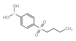 (4-(丁基磺酰基)苯基)硼酸结构式