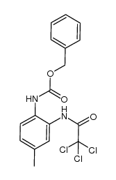 N-Cbz-2-(2',2',2'-trichloroacetylamino)-4-methylaniline Structure