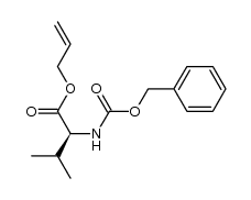 (S)-allyl 2-(((benzyloxy)carbonyl)amino)-3-methylbutanoate结构式