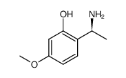 2-((1S)-1-氨基乙基)-5-甲氧基苯酚结构式