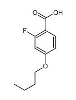 4-Butoxy-2-fluorobenzoic acid Structure