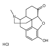 (4R,4aR,7aR,12bS)-9-hydroxy-3,7a-dimethyl-2,4,4a,5,6,13-hexahydro-1H-4,12-methanobenzofuro[3,2-e]isoquinoline-7-one,hydrochloride Structure