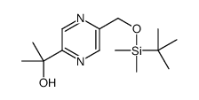 2-(5-((叔丁基二甲基甲硅烷基氧基)甲基)吡嗪-2-基)-2-丙醇结构式