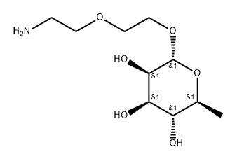 α-L-鼠李糖二聚乙二醇胺结构式
