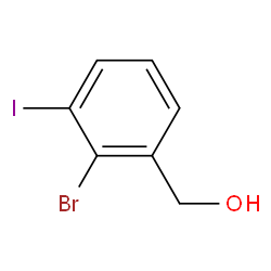 (2-BroMo-3-iodophenyl)Methanol Structure