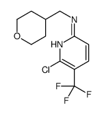 6-chloro-N-(oxan-4-ylmethyl)-5-(trifluoromethyl)pyridin-2-amine Structure
