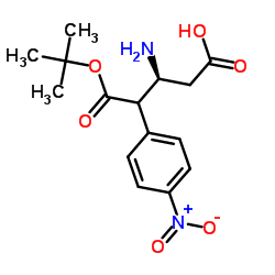 BOC-(S)-3-氨基-4-(4-硝基苯基)-丁酸结构式