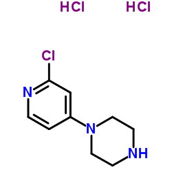 1-(2-Chloro-4-pyridinyl)piperazine dihydrochloride Structure