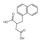 (RS)-(1-naphthylmethyl)succinic acid结构式
