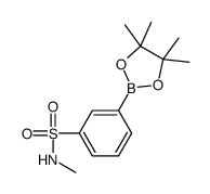 N-甲基-3-(4,4,5,5-四甲基-1,3,2-二噁硼戊环-2-基)苯磺酰胺结构式