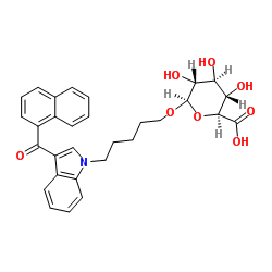 JWH 018 N-(5-hydroxypentyl) -D-Glucuronide结构式