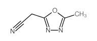 5-甲基-1,3,4-噁二唑-2-乙腈结构式