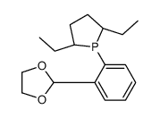 (2S,5S)-1-(2-(1,3-Dioxolan-2-yl)phenyl)-2,5-diethylphospholane Structure