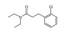 3-(2-chloro-phenyl)-propionic acid diethylamide Structure