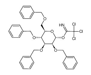 2,3,4,6-TETRA-O-BENZYL-D-GALACTOPYRANOSE TRICHLOROACETIMIDATE结构式