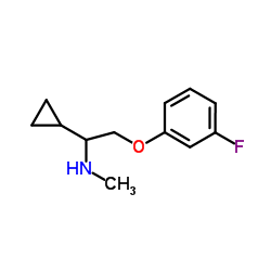 1-cyclopropyl-2-(3-fluorophenoxy)-N-methyl-ethanamine Structure
