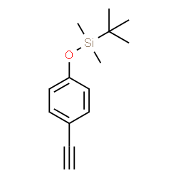 tert-Butyl(4-ethynylphenoxy)dimethylsilane Structure