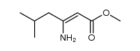 2-Hexenoic acid,3-amino-5-methyl-,methyl ester Structure