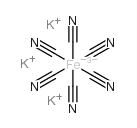 Potassium ferricyanide Structure