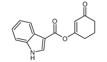 (3-oxocyclohexen-1-yl) 1H-indole-3-carboxylate结构式