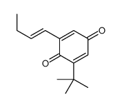 2-but-1-enyl-6-tert-butylcyclohexa-2,5-diene-1,4-dione结构式