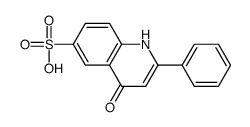 4-oxo-2-phenyl-1H-quinoline-6-sulfonic acid Structure