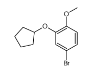 4-溴-2-(环戊基氧基)苯甲醚结构式
