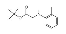 tert-butyl 2-[(2-methylphenyl)amino]acetate Structure