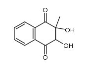 2,3-dihydroxy-2-methyl-2,3-dihydronaphthalene-1,4-dione Structure
