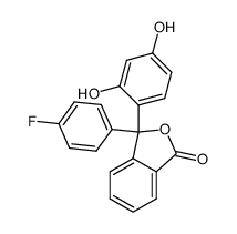 3-(2,4-dihydroxyphenyl)-3-(4-fluorophenyl)phthalide结构式