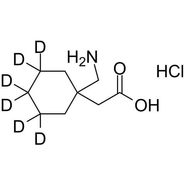 加巴喷丁-d6盐酸盐结构式