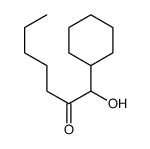1-cyclohexyl-1-hydroxyheptan-2-one Structure
