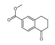 5-氧代-5,6,7,8-四氢萘-2-羧酸甲酯结构式