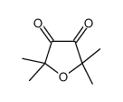 2,2,5,5-Tetramethyltetrahydro-3,4-furandione结构式