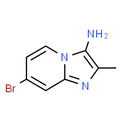 7-溴-2-甲基咪唑并[1,2-A]吡啶-3-胺结构式
