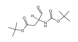 (S)-tert-butyl 3-((tert-butoxycarbonyl)amino)-4-oxobutanoate Structure