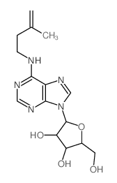 Adenosine,N-(3-methyl-3-butenyl)- (8CI,9CI) structure