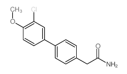 [1,1'-Biphenyl]-4-acetamide,3'-chloro-4'-methoxy- Structure