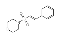 4-[(E)-2-phenylethenyl]sulfonylmorpholine Structure