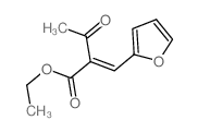 Butanoic acid,2-(2-furanylmethylene)-3-oxo-, ethyl ester Structure