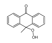 10-hydroperoxy-10-methylanthracen-9-one Structure