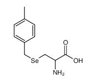 (2R)-2-amino-3-[(4-methylphenyl)methylselanyl]propanoic acid Structure