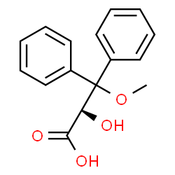 (R)-2-羟基-3-甲氧基-3,3-二苯基丙酸结构式