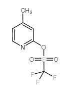 三氟甲基磺酸4-甲基-2-吡啶基酯结构式