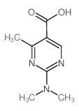 2-(二甲基氨基)-4-甲基嘧啶-5-羧酸结构式
