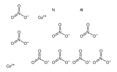 copper,zinc,aluminum,cobalt(2+),nonanitrate Structure