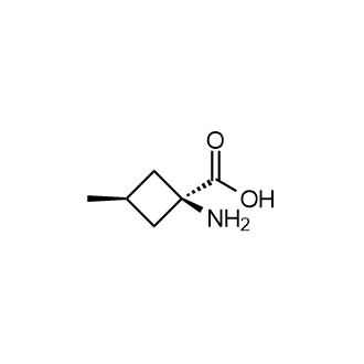 (1s,3s)-1-氨基-3-甲基环丁烷甲酸结构式