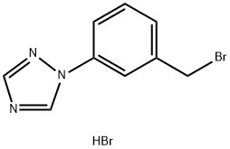 1-(3-(Bromomethyl)phenyl)-1H-1,2,4-triazole hydrobromide Structure
