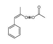 acetic acid,1-phenylprop-1-en-2-ol Structure
