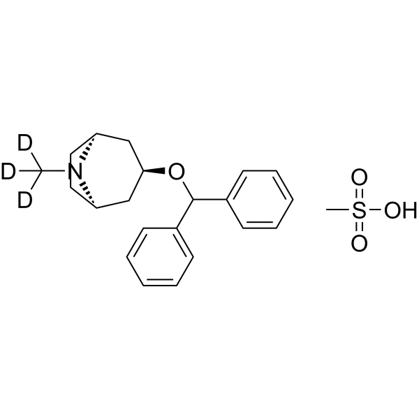 Benztropine-d3 mesylate Structure